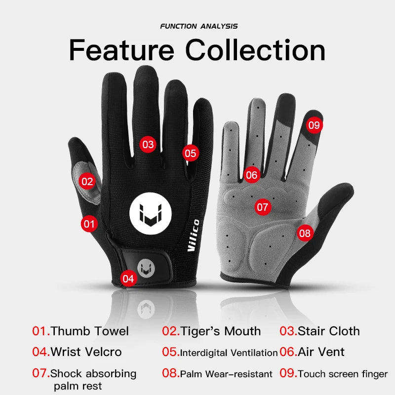 Kyncilor Full-Finger Cycling Gloves