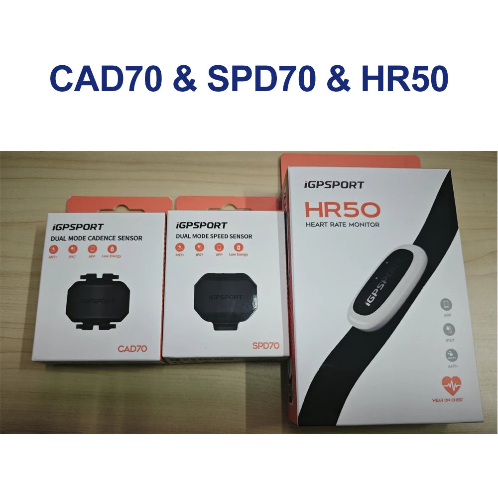 iGPSPORT Cadence, Speed & Heart Rate Sensors – Bluetooth & ANT+