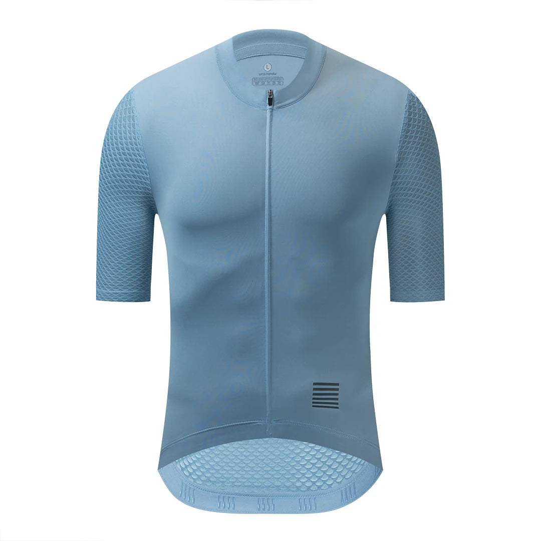 YKYWBIKE Men’s Classic Cycling Jersey – Breathable Pro Team Summer Shirt