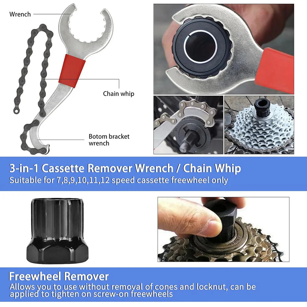 Crank puller tool from bike tool kit