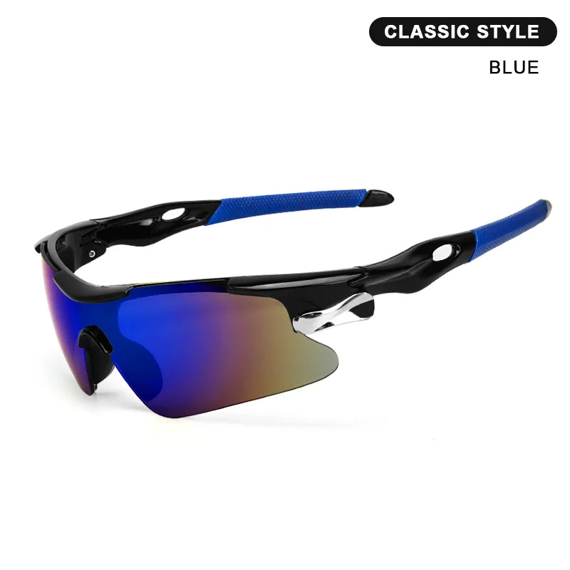 RIDERACE cycling sunglasses worn while riding