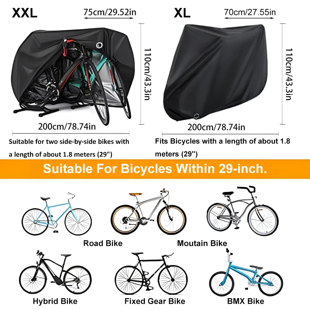 Waterproof Bike Cover – UV, Dust & Rain Protection
