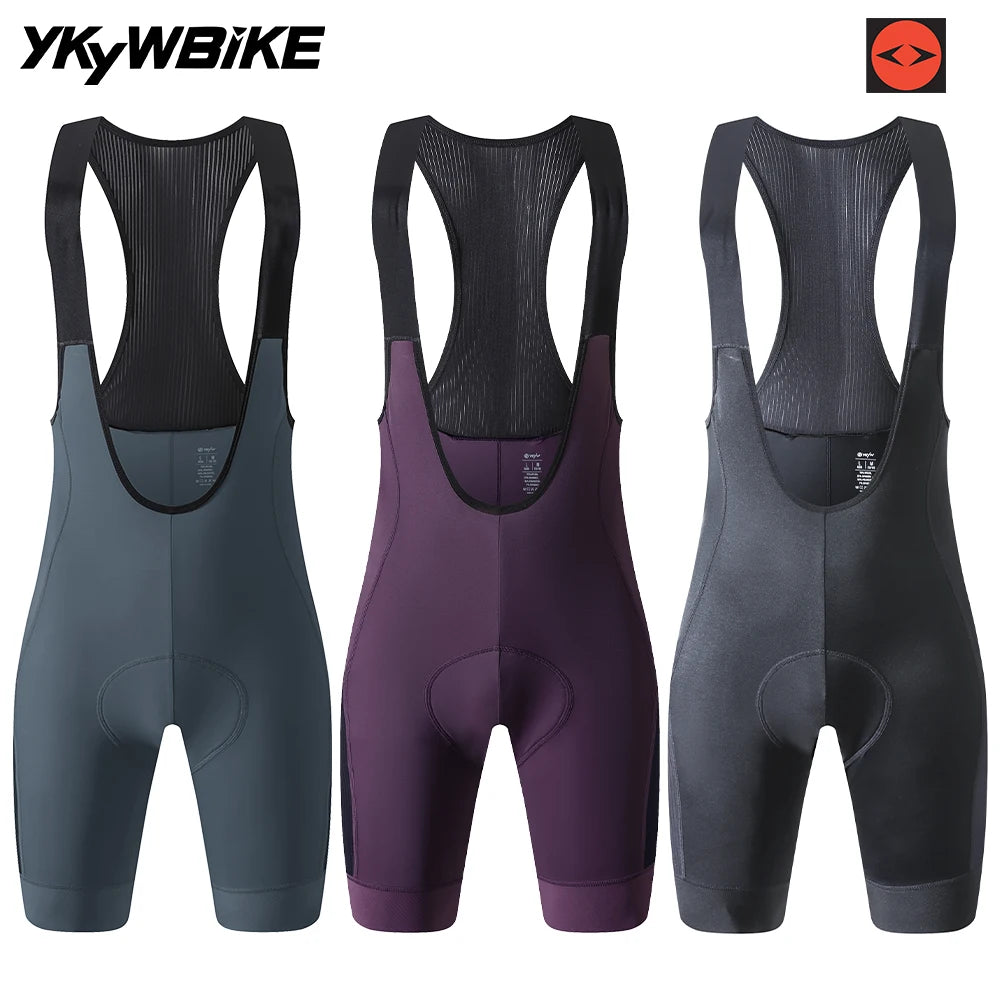 YKYWBIKE mens pro team cycling bib shorts