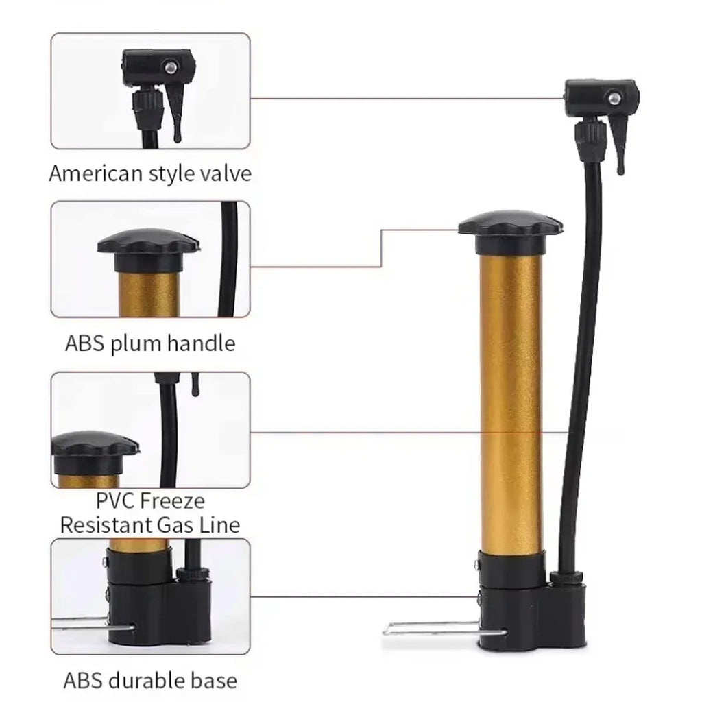 Steel Floor Bike Pump – Presta & Schrader Compatible