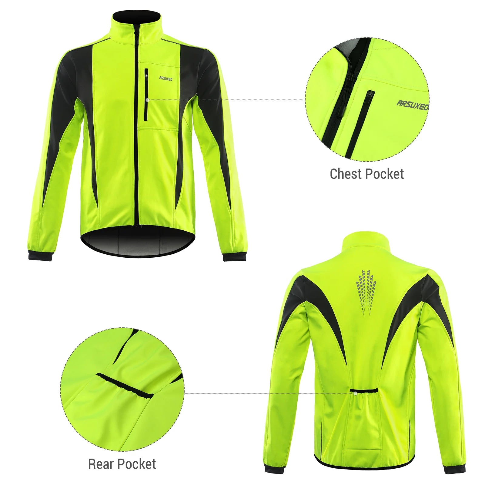 Winter Cycling Jacket – Windproof & Waterproof Outerwear