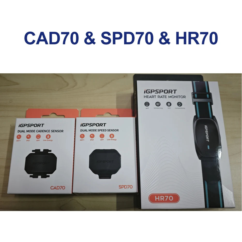 iGPSPORT Cadence, Speed & Heart Rate Sensors – Bluetooth & ANT+