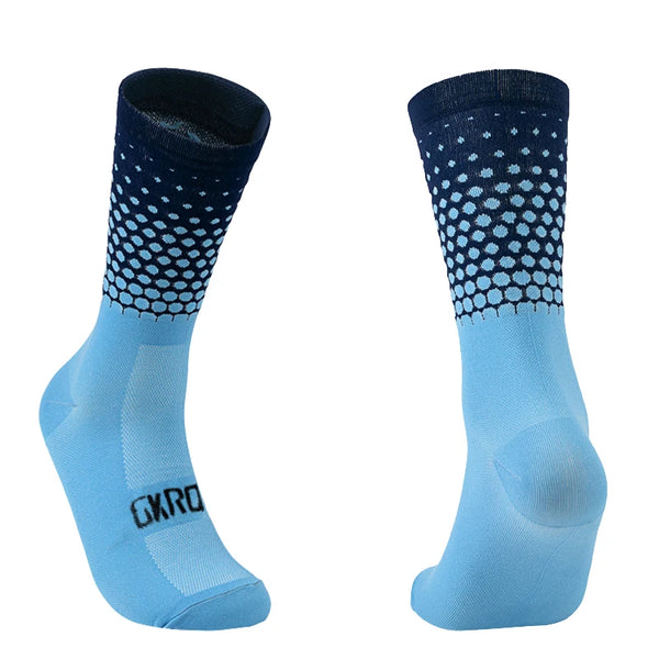Compression cycling socks, black colorway