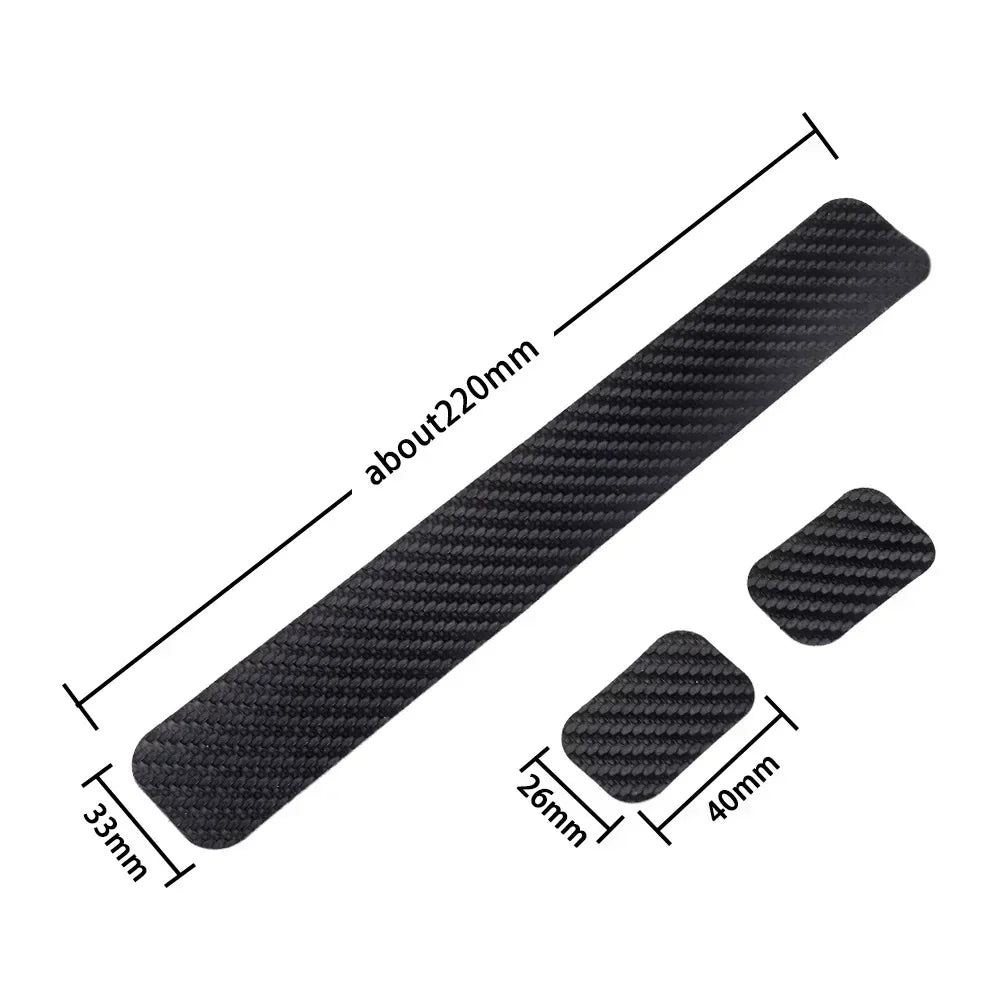 Bike Frame Protector Sticker – Carbon-Look Chain Guard
