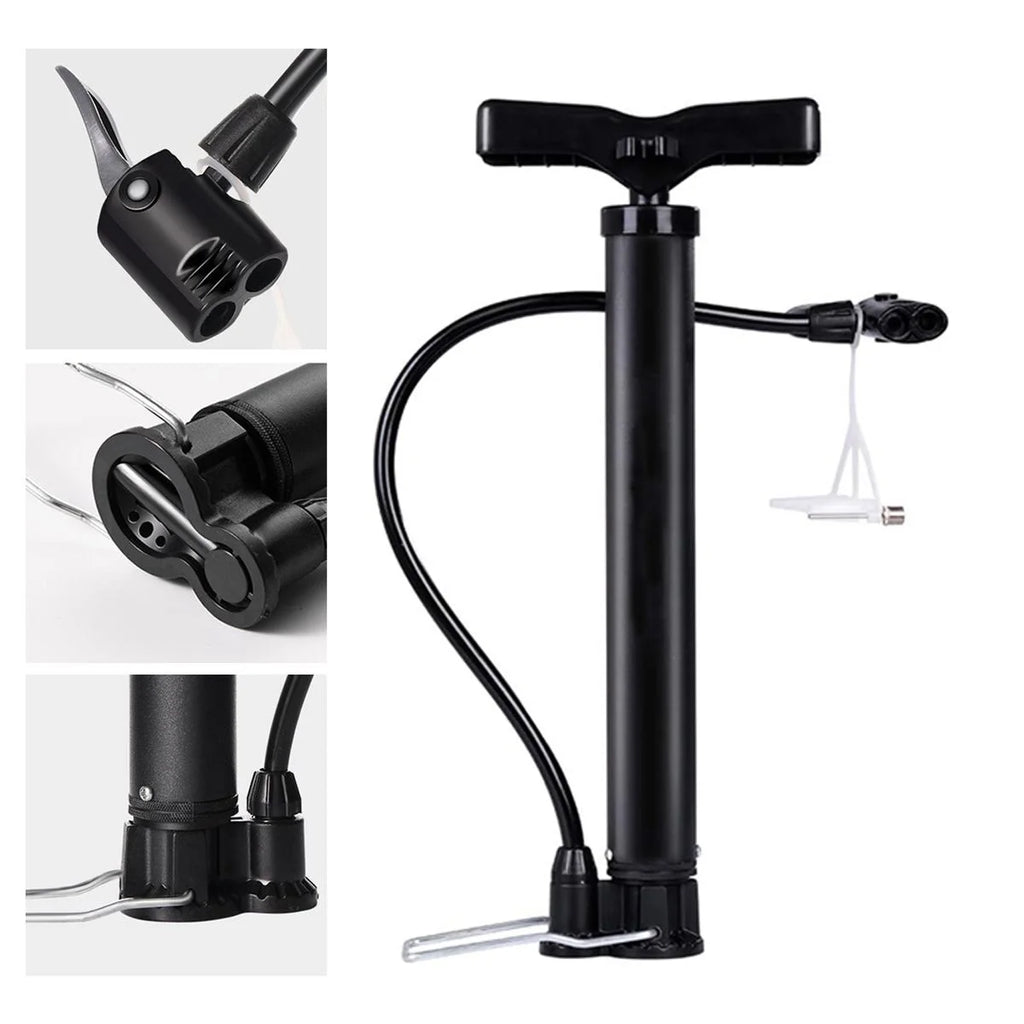 Steel Floor Bike Pump – Presta & Schrader Compatible