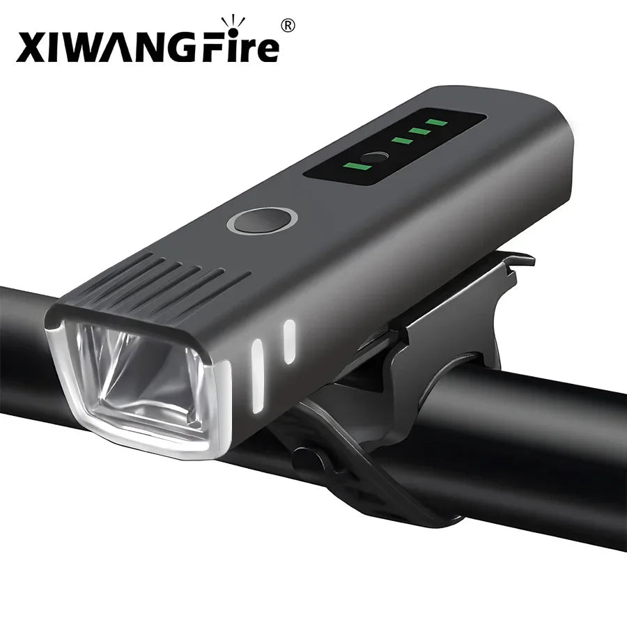 KDULIT 400-lumen USB rechargeable bike headlight