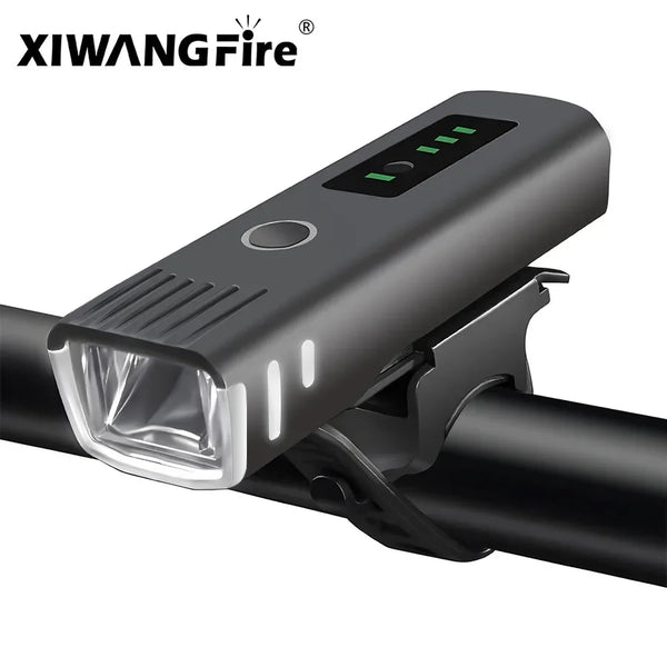 KDULIT 400-lumen USB rechargeable bike headlight