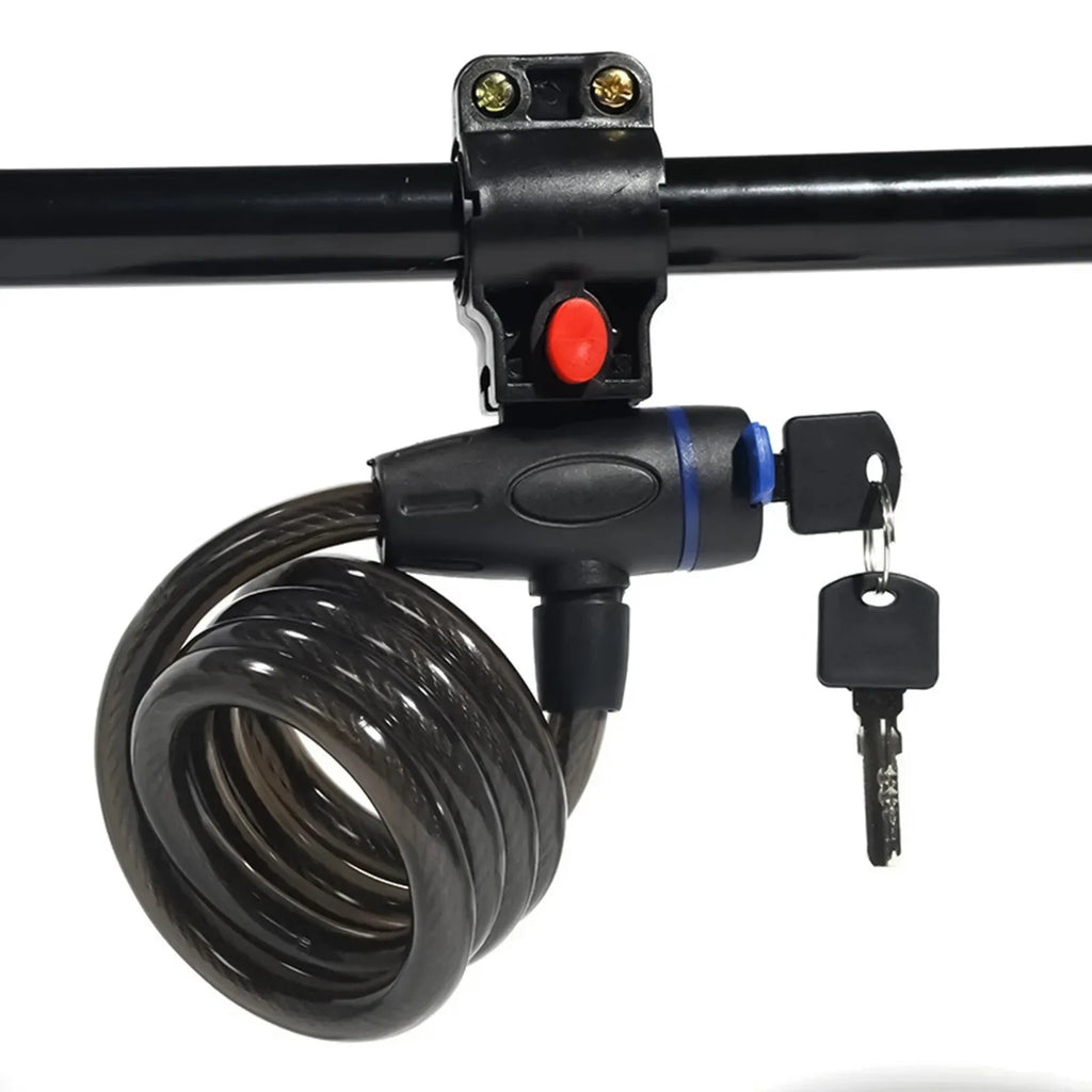 Anti-Theft Steel Bike Cable Lock (with 2 Keys)