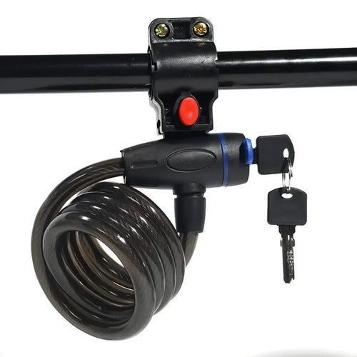 Anti-Theft Steel Bike Cable Lock (with 2 Keys)